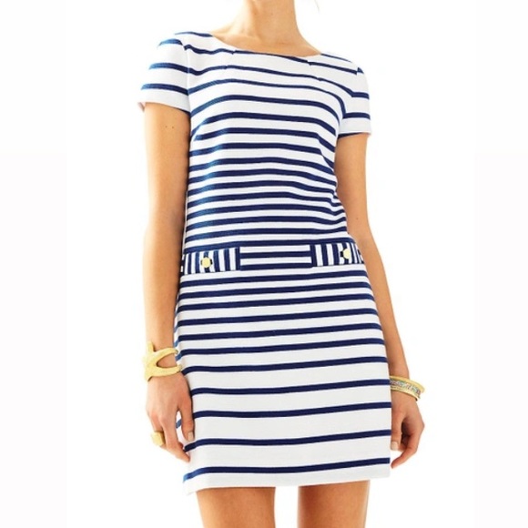 Lilly Pulitzer Dresses Lilly Pulitzer Blue White Stripe Preppy